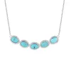 Kettingen XL344 Zfsilver S925 Sterling Silver Hetian Jade South Red Agate Turquoise Lange ovale ketting voor meisjes Women Wedding Sieraden Gift