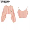 Women s T Shirt Short Thin Sweatshirt Long Sleeve Crew Neck Casual Top Blouse Daily Two piece Simple Style Wholesale 230307