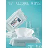 Wet Wipes Alcohol Disinfection Portable Swabs Pads Antiseptic Cleanser Cleaning Sterilization Prevent Drop Delivery Health Beauty Ca Dh1Nw