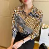 Women's Blouses France Style Fashion Printing Ladies Shirts Women 2023 Spring Summer Long Sleeve Female Tops Mujer Blusas