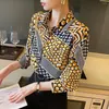 Women's Blouses France Style Fashion Printing Ladies Shirts Women 2023 Spring Summer Long Sleeve Female Tops Mujer Blusas