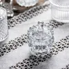 Storage Bottles Jars Crystal Glass Candy Cup European Creative with Lid Candy Jar Tray Fruit Candy Bucket Storage Jar Creative Living Room Decoration J230301