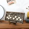 Objetos decorativos Figuras de árvore genealógica personalizada Presente de madeira personalizada com 2 9 Nome Texto Membro Decoração de casa para desktop para avós Ação de Graças 230307