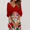 Casual Dresses Womens Christmas Long Sleeve Party Holiday Dress