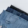 Jeans feminino jeans skinny jeans alta moda moda slim jeans longa calça de lápis jeans jeans Camisa feminina lady gordas roupas 34 34 34 230308