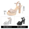 Sandaler kvinnliga skor Sandal Summer Elegant Woman Shoes High Heel Dress Mesh Wedges Sandal 2021 Women Platform Ladies Beach Shoes 3243 Z0306