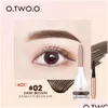 Esaltatori di sopracciglia O.Two.O Pomade Brow Gel Mascara Natural Waterproof Long Lasting Creamy Texture 4 Colors Tinted Scpted With Brush D Dhqz2