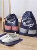 Storage Bags 1Pcs Drawstring Shoes Bag Travel Organizer Portable Package Waterproof Wardrobe Home Non-Woven PouchStorage