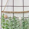 장식용 꽃 인공 유칼립투스 잎 식물 술 벽돌 벽 매달려 장식 홈 정원 휴가 파티 장식