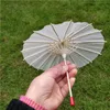 Классические свадебные зонтики для свадьбы, белый бумажный зонтик, китайский мини-зонт для рукоделия, 4 диаметра, 20, 30, 40, 60 см, для оптовой продажи