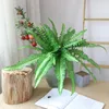 Decorative Flowers Simulation Persian Grass Fern Tropical Rain Forest Green Landscape Decoration Large Row Of Lifelike