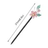 Vintage Wooden Hair Stick Chinese Style Winding Flower Hairpin With Tassel Classical Elegant Lady Hair Clip Hair Accessories