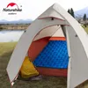 Utomhusdynor Uppblåsbar madrass Camping Air Ultralight Sleeping Pad Folding Bed Handing Mat 230307