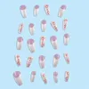 False Nails 24pcs Nail Tips Detachable Full Cover Manicure Valentine's Day Long Ballerina Fake