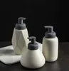 Płynny mydło dozownik łazienki ceramiczny mus dozujący napęd w butelka butelka dozsyjka porcelanowa butelka żelowa pod prysznic do kuchni 360 ml 230308
