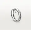 Designer Nail Ring Luxury Carti Jewelry Midi Love Rings for Women Titanio Steel Leghe Accessori di moda a processo oro non si dissolvono mai non si dissolvono non allergici