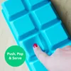 Ice Cream Tools 468Cell Large Ice Cube Mold MultiColor Square Ice Tray Mold Big Cubitera Food Grade Silicone Tray Mold Ice Maker Ice Cube Tray Z0308