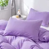 Ensembles de literie Purple Queen Literie trois pièces 200x200 Ensemble de couette Queen Size Literie pour enfant Ensemble de housse de couette Lit simple Housses de couette 150 230308