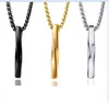Collier avec pendentif en spirale de style minimaliste pour hommes et femmes, pendentifs unisexes à barres torsadées avec chaîne à maillons