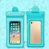 Candy Color Waterproof Phone Cases Bag With Lanyard PVC Beach Transparent Waterproofs Bag