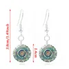 Boucles d'oreilles à tige verre Cabochon pendentif collier Bracelet inde Yoga Mandala bijoux pour femmes mode cadeau amitié