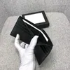 Högkvalitativ mäns plånbokskåpsmaterial Designer Purse Slim Fold Plånböcker Korthållare äkta läderkreditmynt med originallåda