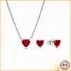 925 Argent Fit Pandora Collier Pendentif coeur femmes mode bijoux Moments Étudié Chaîne Bracelet Nouveau