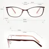 Okulary przeciwsłoneczne ramy metalowe szklanki ramy Kobiety marka projektantka Kobieta w stylu vintage oko oko okularów Różowe pełne krótkowzroczność optyczna 230307