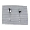 Table Napkin 30 X 40cm Cloth Napkins Set Of 12 Pcs Cotton Linen Heat Insulation Mat Dinner TableNapkins Fabric Placemats