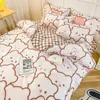 Set di biancheria da letto Set di biancheria da letto primaverile Moda Cartoon Bambini Singolo Doppio Queen Size Lenzuolo copripiumino Federa Biancheria da letto Tessili per la casa 230308