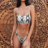 Traje de baño de mujer Bikini de piel de serpiente Traje de baño de mujer Bikinis de leopardo Sexy Biquini Traje de baño Push Up Traje de baño Mujer Ropa de playa Bikini de natación Mujer T230307