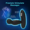 Anal Toys Electric Shock Prostate Massager Vibrators For Men 360 Rotate Butt Plug Vibrator Male Wireless Buttplug Sex 230307