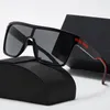 Дизайнерские солнцезащитные очки, роскошные очки, черная пластиковая оправа, люнет де солей, модные многоцветные поляризованные мужские солнцезащитные очки большого размера, защита от ультрафиолета PJ040 C23