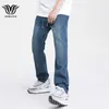 Men's Jeans 2022 autumn brand new men's straight loose high street jeans Korean version hiphop trend fashion elastic waist striped jeans Z0301