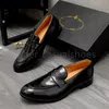 Men Fashion Loafers Designers Shoes Genuine Leather Men Business Office Work Formal Dress Shoes Brand Designer Party Wedding Flat Shoes Size 38-44