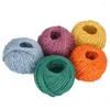 Party Decoration Crafts Jute Twine Colored 5 Colors For Home Decorations