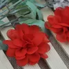 Decorative Flowers 6PCS Large Organza Ribbon Bows 60MM Appliques Wedding B254