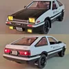 Diecast Modelo 1/20 Alloy Movie Inicial D AE86 Modelo de carro Diecast Metal Toy Toy Care Simulation Sound Light Kids Gift Collection 230308