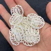 Charms Natural Freshwater Shell Pendant 23x24mm Carved Leaf Shape Mother Of Pearl Charm Jewelry DIY Necklace Earring Accessory