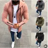 Sweats à capuche pour hommes Sweat-shirts Automne Et Hiver 4 Couleurs 8 Yards Pull À Capuche À Manches Longues Plissées pour Hommes