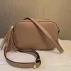 2023 Lederhandtaschen Damen Handtaschen Taschen Umhängetasche Soho Bag Disco Umhängetasche Messenger Bags Geldbörse 22cm