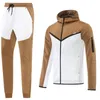 Heren Tracksuit Tech Fleece Tracksuit Mens Jackets Designer Sport Casual pak met broek Sportwear 11 kleuren Jogger broek Windscheper Groothandel 2 stuks 10%