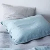 Bettwäsche-Sets aus reinem Leinen, Bettbezug, elastisches Spannbettlaken, Kissenbezug, Bettdecke, Einzel-, Doppel-, King-Size-Größe