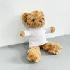 Misia z sublimacyjną koszulą koszulki sublimacja Plush Bear koszule pluszowe zabawki Plush Zwierzęta Prezenty na baby shower urodziny świąteczne walentynki