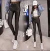 Kvinnor Pants Capris Designer Designer Luxury Quality Pu Leather Fashion Matte Autumn Winter Leggings Ytter Skinny Pencil MP47