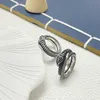 80% OFF 2023 New Luxury High Quality Fashion Jewelry for old silver trend INS snake ring hip-hop style