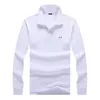 Herren Polos Hohe Qualität 100% Baumwolle Männer Polo Shirts Langarm Fit Typ Revers Männlich T-shirt Tops Frühling Herbst Flagge t 812 230308
