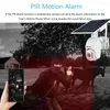 Wireless Solar Panel Security Camera 2MP Outdoor Waterproof Rechargeable Battery Surveillance With Night Vision