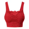 Canotte Canotte Reggiseno in pizzo da donna Top senza cuciture floreale con corsetto sportivo sottile e sexy sul davanti Intimo confortevole per tentazioni