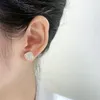 Stud Earrings 1 Pair Women Magnetic Non-Piercing Diamond Magnet Double-sided Ear Clip Jewelry For Girls